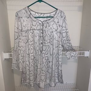 Snakeskin blouse